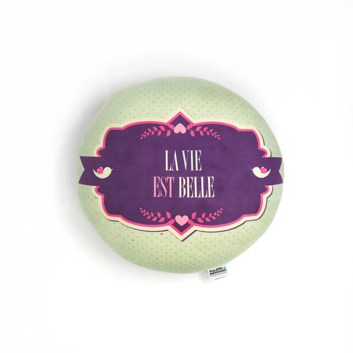 30% OFF - SUPER SALE! Almohadon Gamuza Redondo La Vie